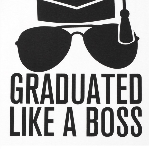 Boys Graduation Boss Graphic Tee - White - Picture 2 of 3